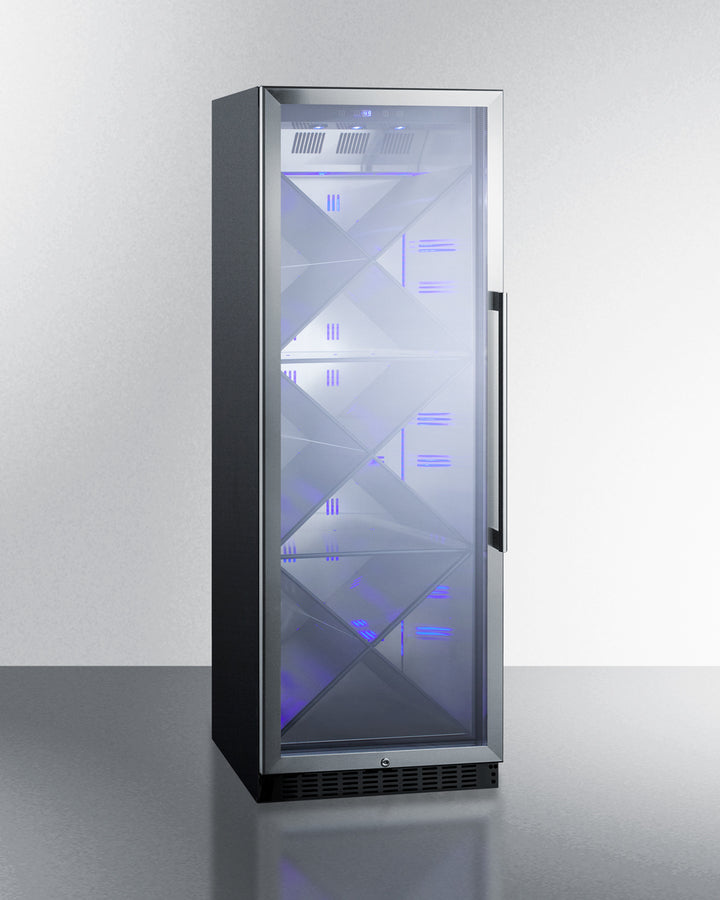 Commercial Full-Sized Wine Cellar With Diamond Style Shelving And Left Hand Door Swing - SCR1401LHX Summit Commercial