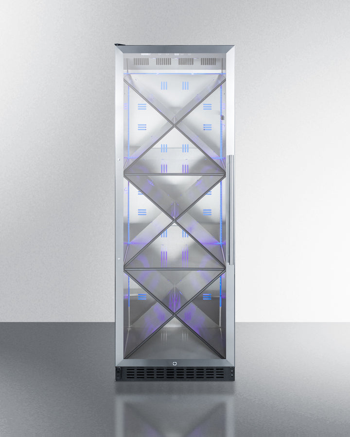 Commercial Full-Sized Wine Cellar With Diamond Style Shelving And Left Hand Door Swing - SCR1401LHXCSS Summit Commercial