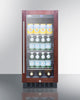 15'' Wide Built-In Undercounter Glass Door Beverage Cooler With Panel-Ready Door Trim - SCR1536BGPNR Summit