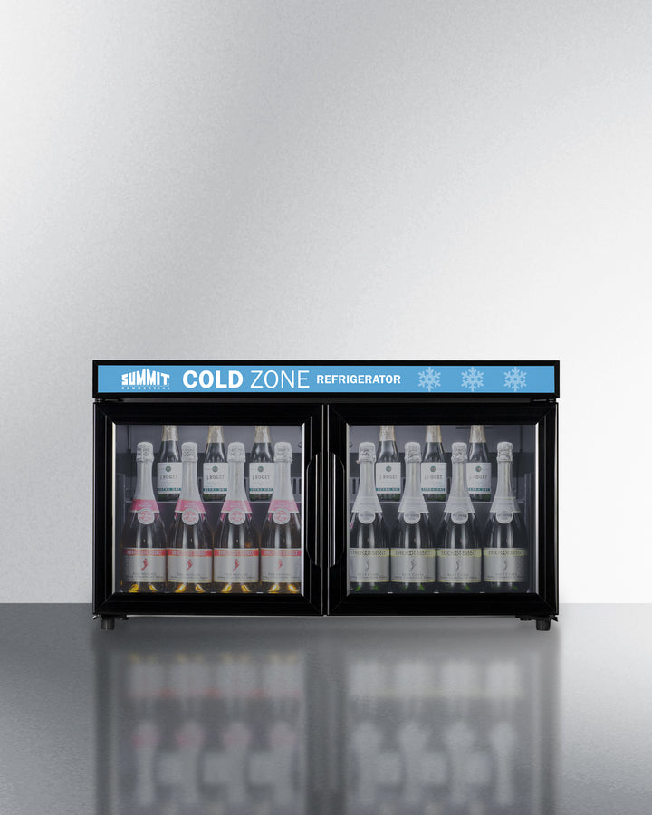 36'' Wide Back Bar Countertop Commercial Beverage Center With French Doors - SCR3502D Summit Commercial