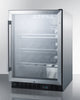 Commercial Built-In Undercounter Wine Cellar With Champagne Style Shelving - SCR610BLCHCSS Summit Commercial