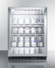 Commercial Built-In Undercounter Wine Cellar With Champagne Style Shelving - SCR610BLCH Summit Commercial