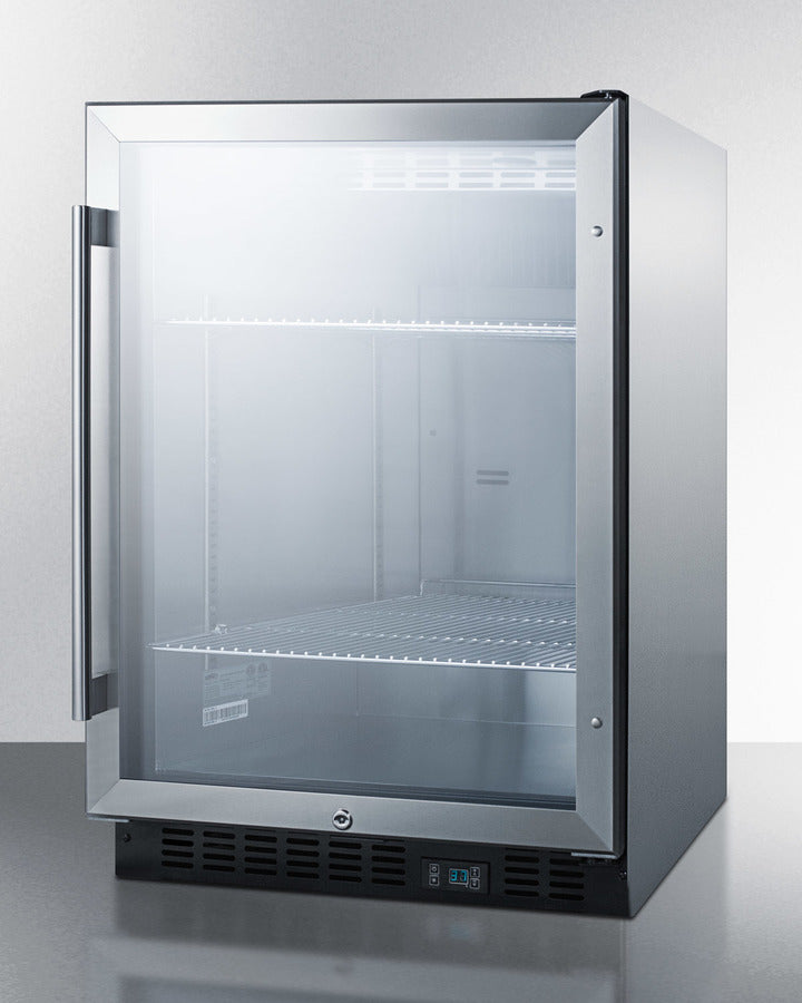 Built-In Undercounter Commercial Beverage Center With Stainless Steel And Wrapped Cabinet - SCR610BLCSS Summit Commercial