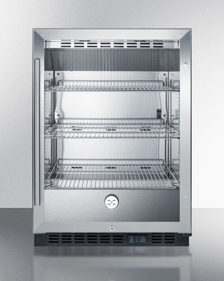 Built-In Undercounter Commercial Beverage Center With Stainless Steel And Wrapped Cabinet - SCR610BLCSS Summit Commercial