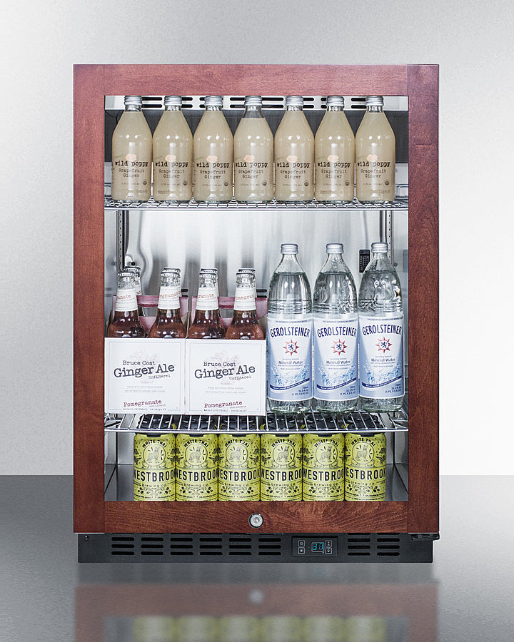 Built-In Undercounter Commercial Beverage Center With Panel-Ready Door And Stainless Steel Interior - SCR610BLPNR Summit Commercial