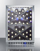 Commercial Built-In Undercounter Wine Cellar With Diamond Style Shelving - SCR610BLXCSS Summit Commercial