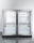 Commercial Back Bar Beverage Center For Freestanding Use, With Self-Closing French Doors - SCR7012DB Summit Commercial