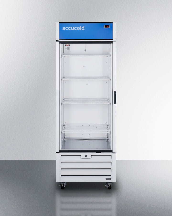 Full-Sized Glass Door Commercial Beverage Center - SCRR261GLH Accucold Commercial