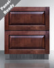 27'' Wide Built-In Undercounter ADA Height 2-Drawer Outdoor Refrigerator - SPR275OS2DADA Summit