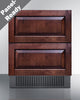 27'' Wide Built-In Undercounter 2-Drawer Outdoor Refrigerator - SPR275OS2D Summit