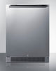 Outdoor Refrigerator , With Lock, Digital Thermostat, Black Cabinet, And Stainless Steel Door - SPR623OSCSS Summit