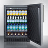 Outdoor Refrigerator , With Lock, Digital Thermostat, Stainless Steel Wrapped Door, And Thin Handle - SPR627OSSSHV Summit