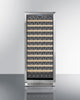 Upright Single-Zone Wine Cellar With Glass Door, Digital Thermostat, And Black Cabinet - SWC1127B Summit