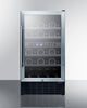 18'' Wide ADA Compliant Dual Zone Wine Cellar , With Digital Controls, Lock, And LED Lighting - SWC182ZADA Summit
