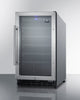 18'' Wide ADA Compliant Wine Cellar  With Stainless Steel Cabinet, Digital Controls, And LED Lighting - SWC1840BCSSADA Summit