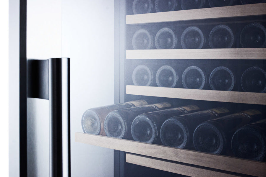 171 Bottle Single-Zone Wine Cellar With Glass Door, Digital Thermostat, And Stainless Steel Wrapped Cabinet - SWC1926CSS Summit