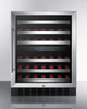 Dual Zone Built-In Wine Cellar With Digital Thermostat, Stainless Steel Trimmed Shelves, And Stainless Steel Wrapped Cabinet - SWC530BLBISTCSS Summit