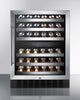 Dual Zone Built-In Wine Cellar With Digital Thermostat, Stainless Steel Trimmed Shelves, And Stainless Steel Wrapped Cabinet - SWC530BLBISTCSS Summit