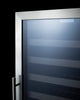 Upright Single-Zone Wine Cellar With Glass Door, Digital Thermostat, And Black Cabinet - SWC1127B Summit