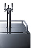 Built-In Undercounter Outdoor Triple Tap Beer Kegerator In Complete Stainless Steel - SBC683OSTRIPLE Summit
