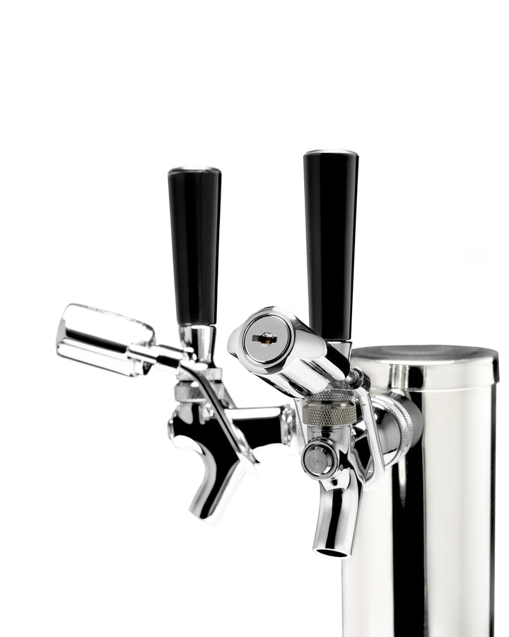 Built-In Kegerator For Use Under ADA Compliant Counters With Dual Tap Kit For Two 1/6 Kegs, Front Lock, And Two Tap Locks - SBC58BLBIADALock Summit Commercial