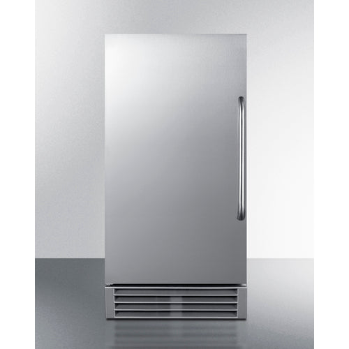 15'' Wide Outdoor Built-In Undercounter Nsf-Listed Clear Icemaker With Automatic Defrost And Internal Pump - BIM47OS Summit