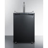 Freestanding White Wine Keg Dispenser In Black With Digital Thermostat And Tap Kit - SBC635MWKD Summit