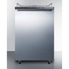Freestanding  Beer Dispenser, Auto Defrost With Digital Thermostat, Ss Door, Horizontal Handle, And Black Cabinet - SBC635MNKSSHH Summit