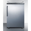 Freestanding  Beer Dispenser, Auto Defrost With Digital Thermostat, Ss Door, Towel Bar Handle, And Black Cabinet - SBC635MNKSSTB Summit