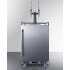 Built-In Commercially Approved Dual Tap Nitro Coffee Kegerator In Stainless Steel - SBC682NCFTWIN Summit