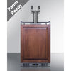 Built-In Commercially Approved Dual Tap Cold Brew Kegerator In Stainless Steel With Panel-Ready Door - SBC682PNRCFTWIN Summit