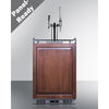 Built-In Commercially Approved Dual Tap Combo Cold Brew And Nitro Coffee Kegerator In Stainless Steel With Panel-Ready Door - SBC682PNRCMTWIN Summit