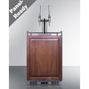 Built-In Commercially Approved Dual Tap Nitro Coffee Kegerator In Stainless Steel With Panel-Ready Door - SBC682PNRNCFTWIN Summit