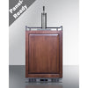 Built-In Undercounter Single Tap Beer Kegerator In Complete Stainless Steel With Panel-Ready Door - SBC682PNR Summit