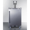 Built-In Commercially Approved Dual Tap Wine Kegerator In Stainless Steel - SBC682WKDTWIN Summit