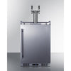 Built-In Undercounter Outdoor Double Tap Beer Kegerator In Complete Stainless Steel - SBC683OSTWIN Summit