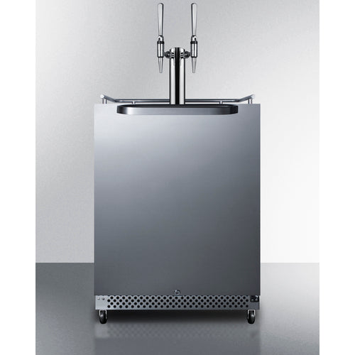 Commercial Indoor/Outdoor Cold Brew Nitro-Infused Coffee Dispenser With Dual Tap Kit Included - SBC696OSNCFTWIN Summit Commercial