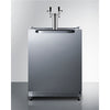 Commercial Indoor/Outdoor Beer Dispenser With Dual Tap Kit And 2 Taplocks Included - SBC696OSTWINTL Summit Commercial