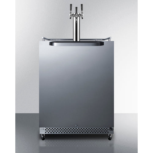 Commercial Indoor/Outdoor Beer Dispenser With Triple Tap Kit Included - SBC696OSTRIPLE Summit Commercial