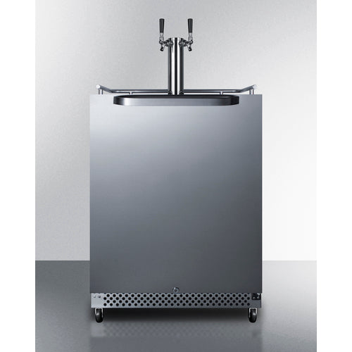 Commercial Indoor/Outdoor Beer Dispenser With Dual Tap Kit Included - SBC696OSTWIN Summit Commercial