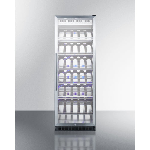 Commercial Full-Size Wine Cellar With Champagne Style Shelving - SCR1401CH Summit Commercial