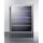 Built-In Undercounter Beverage Refrigerator With Seamless Trimmed Glass Door, Digital Controls, Lock, And Stainless Steel Cabinet - SCR2466BCSS Summit