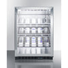 Commercial Built-In Undercounter Wine Cellar With Champagne Style Shelving - SCR610BLCH Summit Commercial