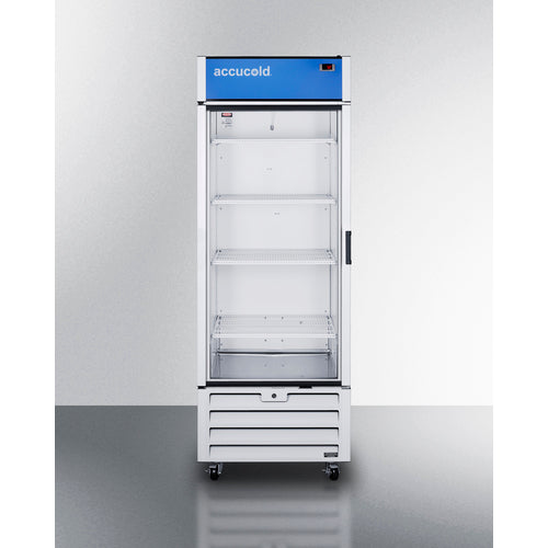 Full-Sized Glass Door Commercial Beverage Center - SCRR261GLH Accucold Commercial