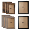 Megachef MegaChef 10 Piece Assorted Wood Picture Frame Set in Black and Brown