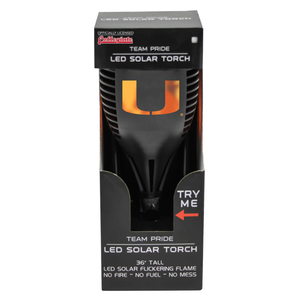 Miami Hurricanes Solar Torch LED - Sporticulture