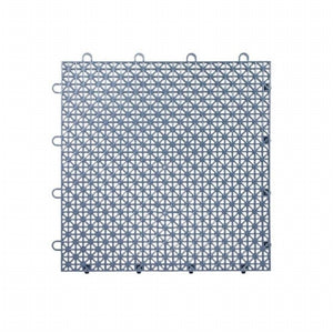 Master Mark Plastics 22209 12 x 12 in. Armadillo Steel Blue Polypropylene Interlocking Multi Purpose Floor Tile- Pack of 9