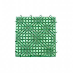 Master Mark Plastics 23409 12 x 12 in. Armadillo Extreme Green Polypropylene Interlocking Multi Purpose Floor Tile- Pack of 9