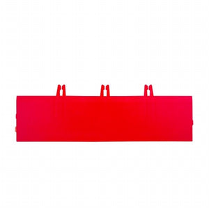 Master Mark Plastics 23604 12 in. Armadillo Tile Flaming Red Polypropylene Interlocking Bevels- Pack of 4