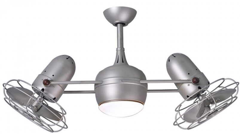 Matthews Fan DGLK-BN-MTL Dagny Ceiling Fan With Light Kit-Brushed Nickel-Metal Blades